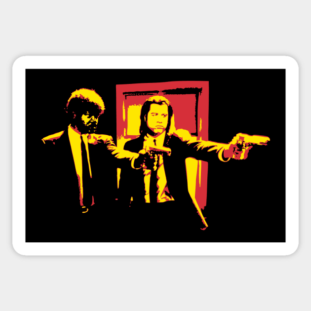 Pulp Fiction Insipired Design Sticker by MaxGraphic